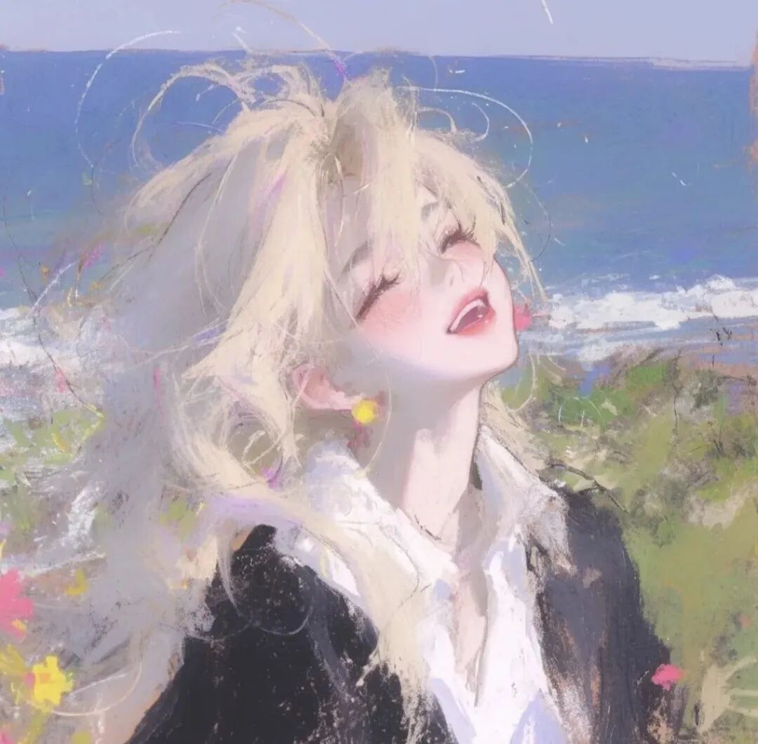 ziyoudaneuganduiyou自由感六人闺蜜头像插画闺蜜头像