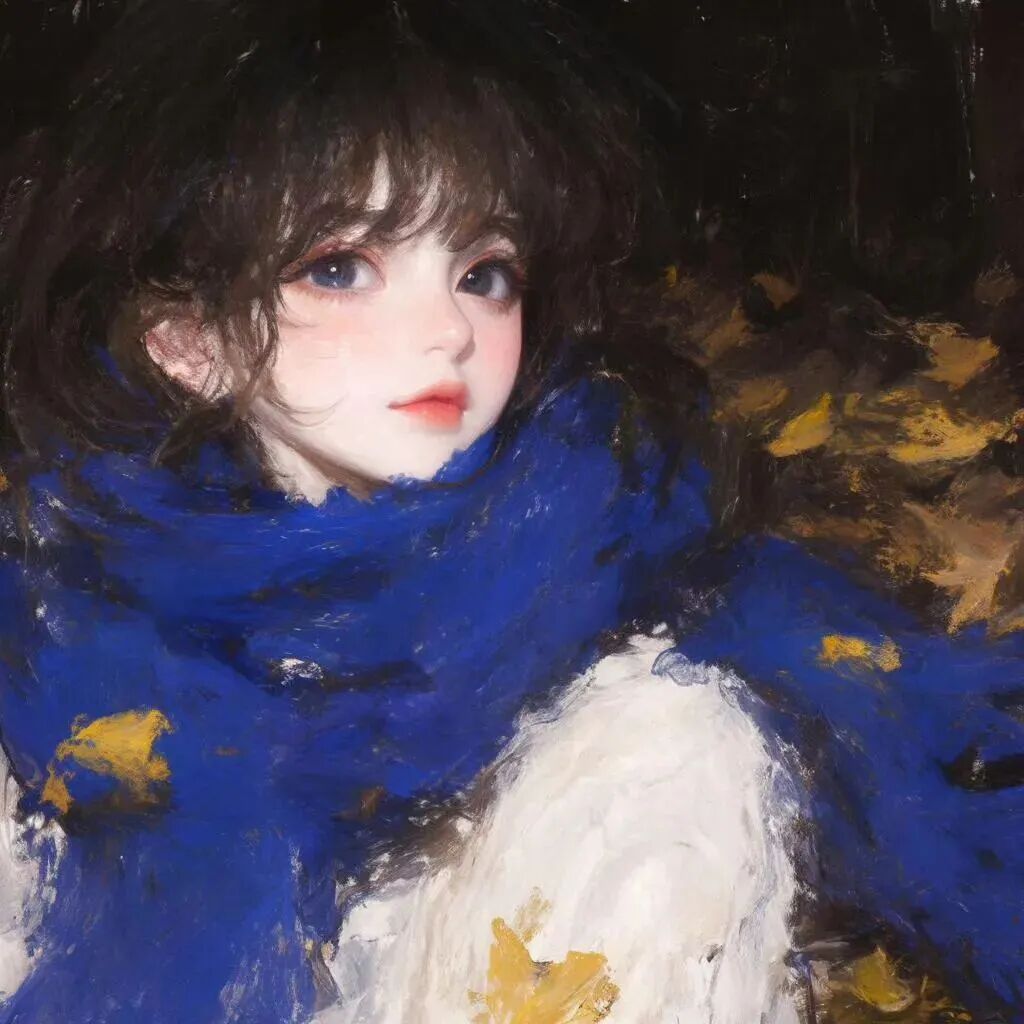 温柔插画动漫头像女