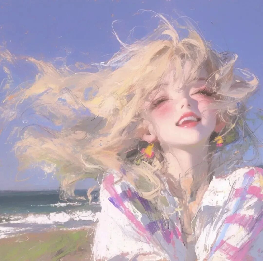 ziyoudaneuganduiyou自由感六人闺蜜头像插画闺蜜头像