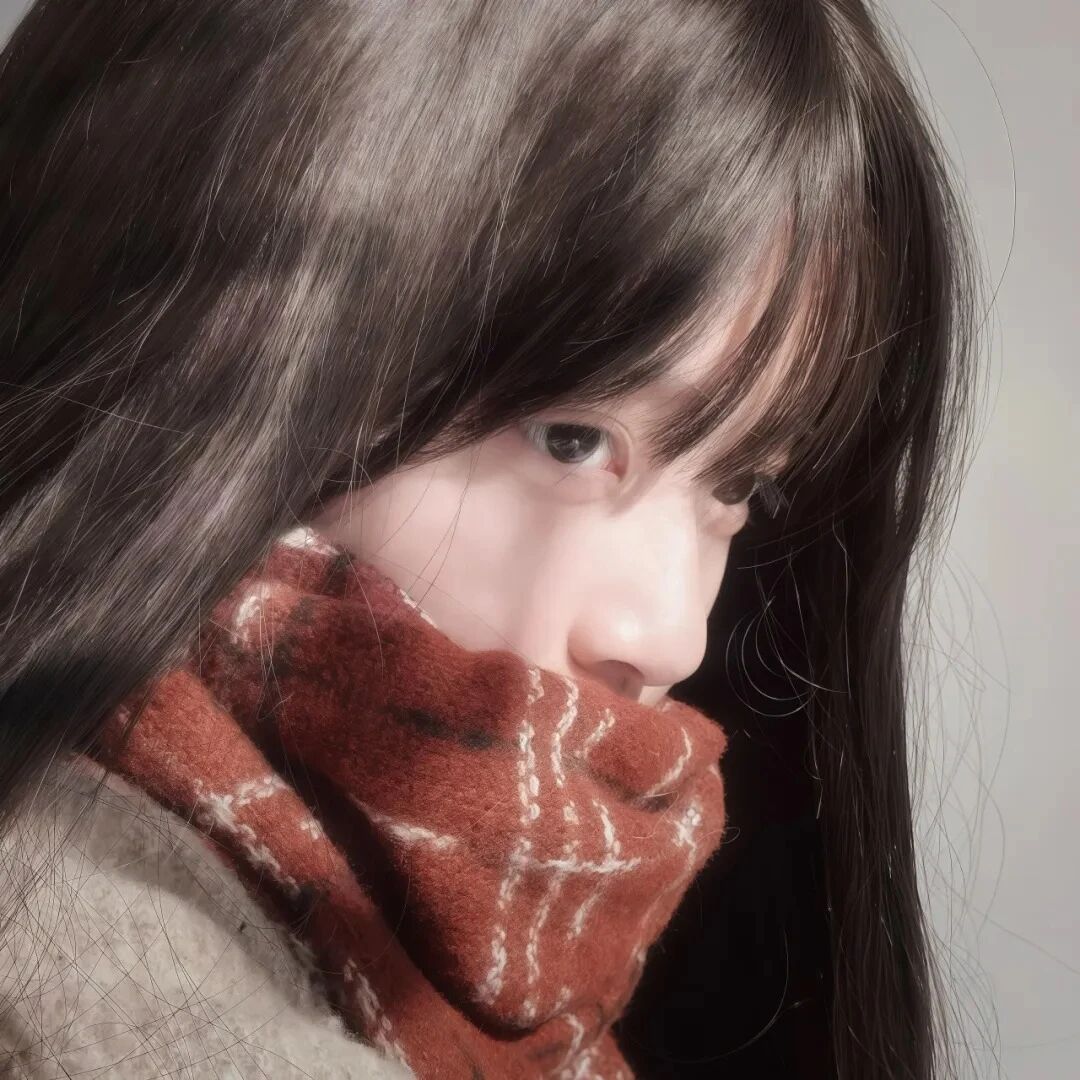 温柔侧脸女生头像