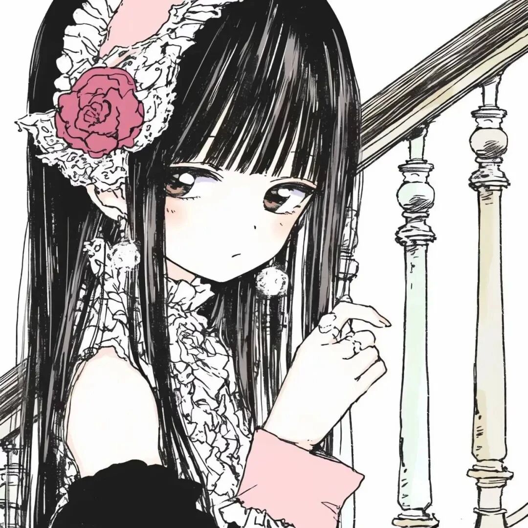 古早感动漫头像女