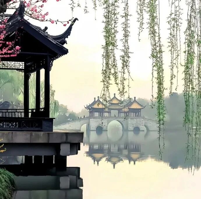 新中式朋友圈背景图