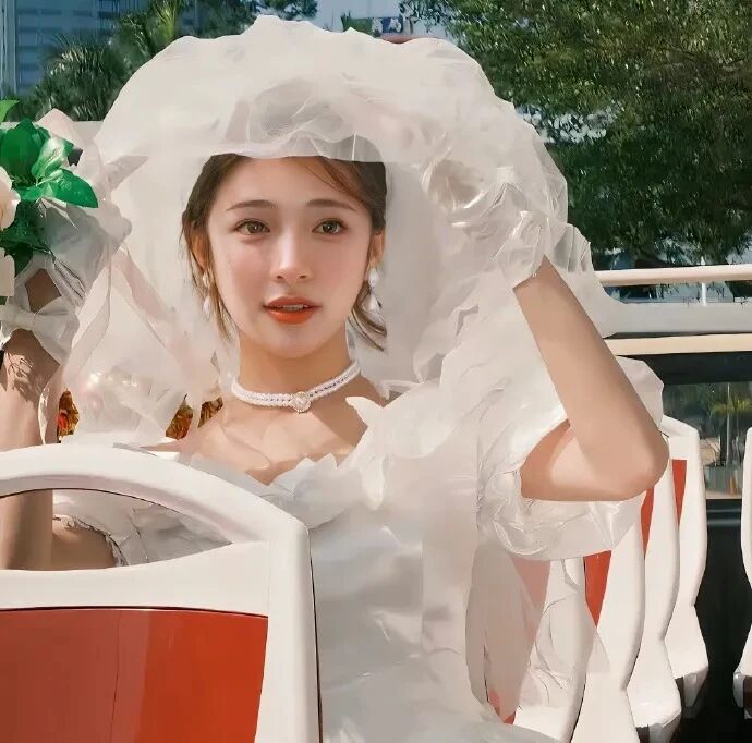 婚纱温柔女生头像