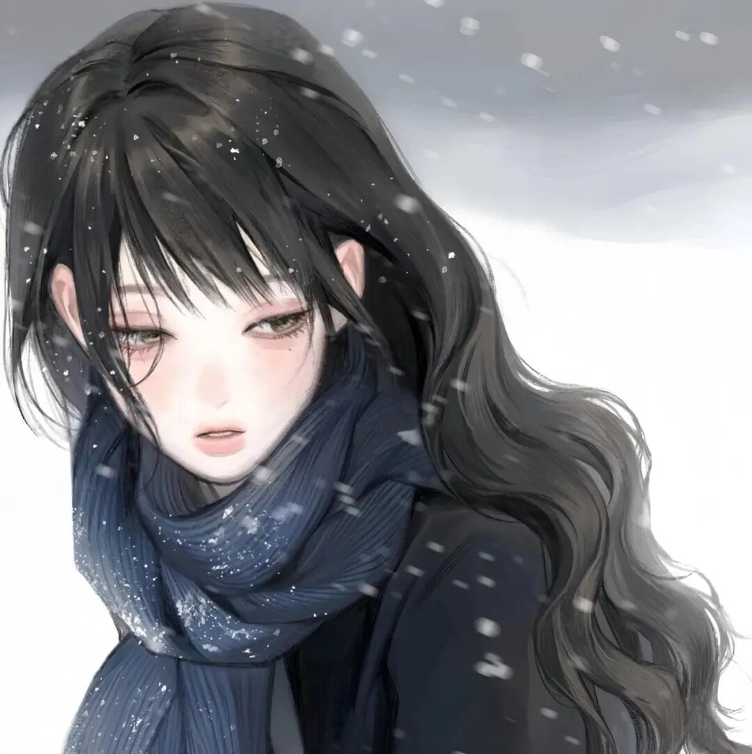 冬天温柔动漫头像女