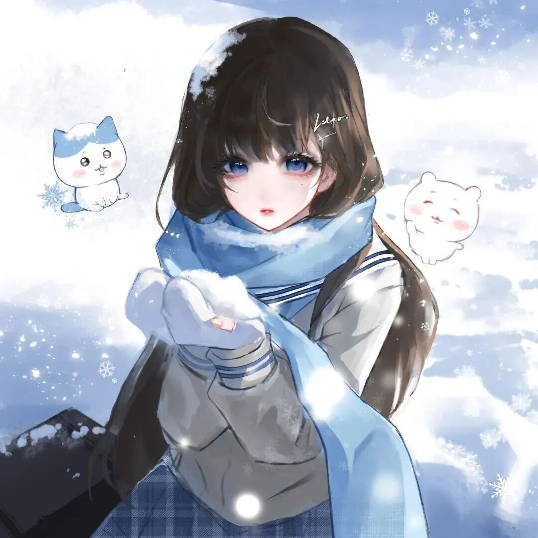 冬天少萝动漫头像女