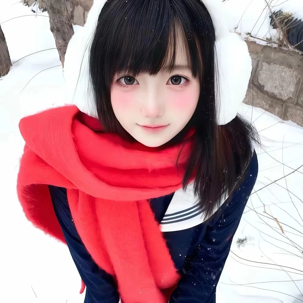 冬天少萝女生头像