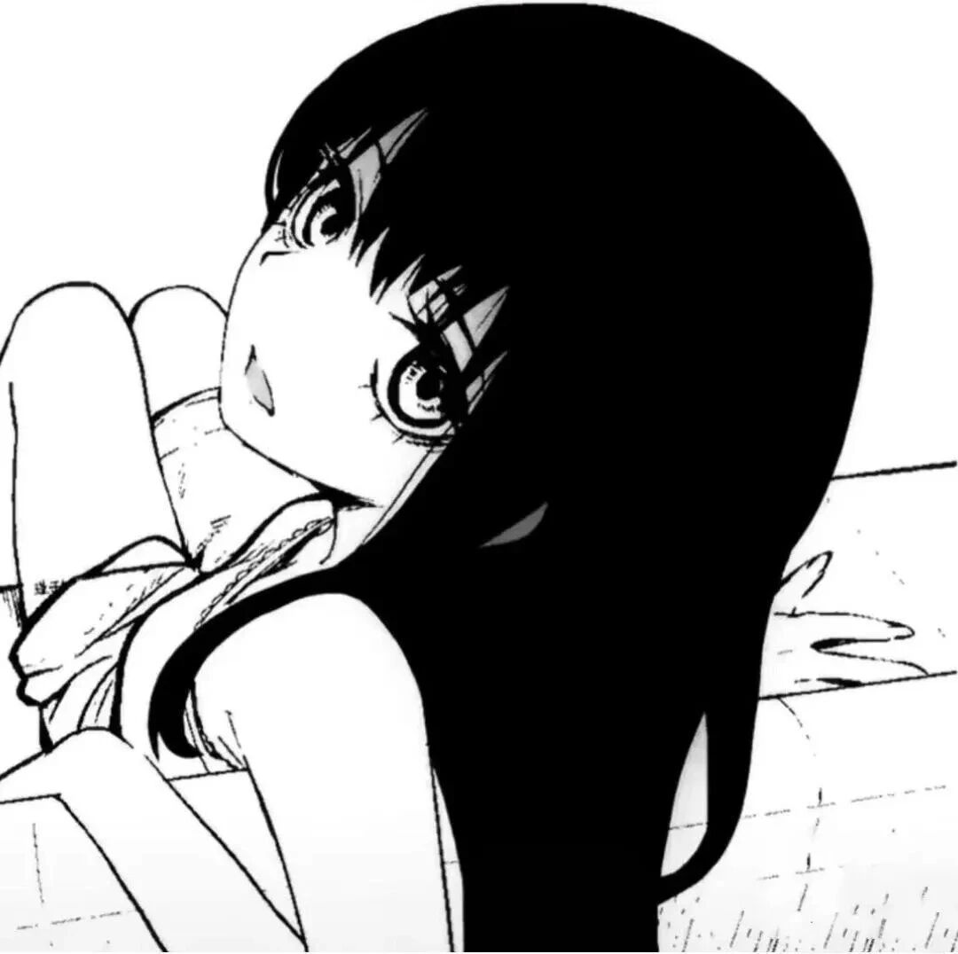个性黑白动漫头像女