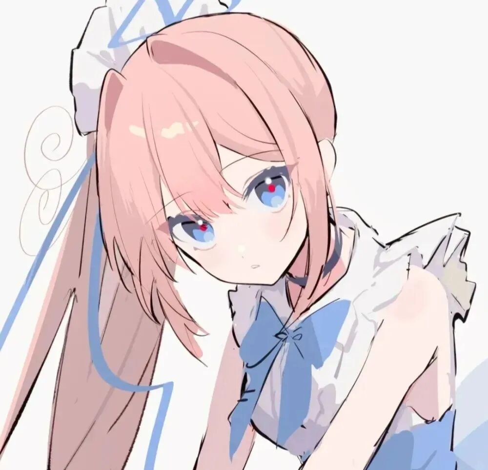 粉色系甜妹动漫头像女