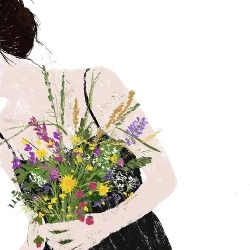 xyhhuamortaihe鲜花插画情侣头像