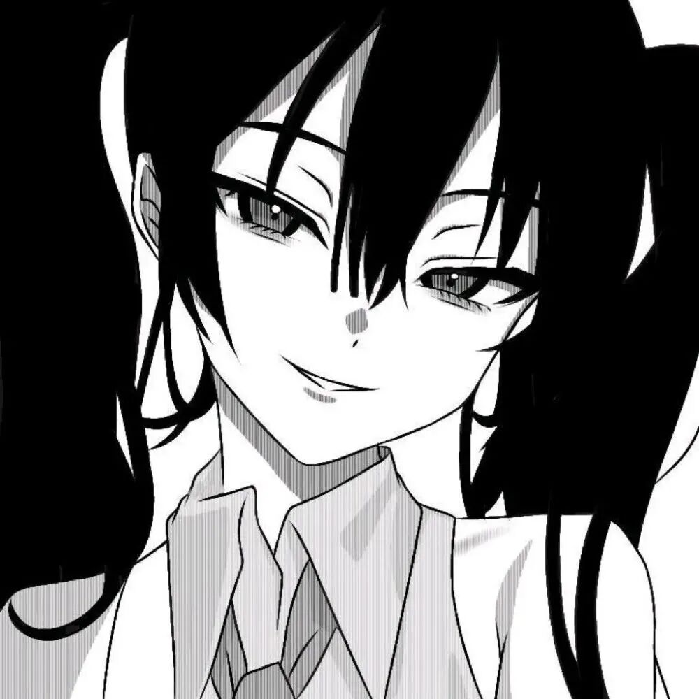 动漫头像  动漫女 动漫女头  黑白 黑白动漫头像 黑白动漫女