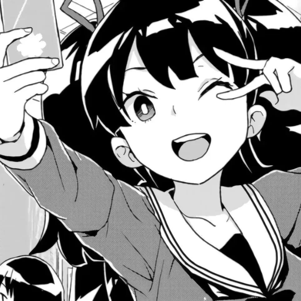 动漫头像  动漫女 动漫女头  黑白 黑白动漫头像 黑白动漫女