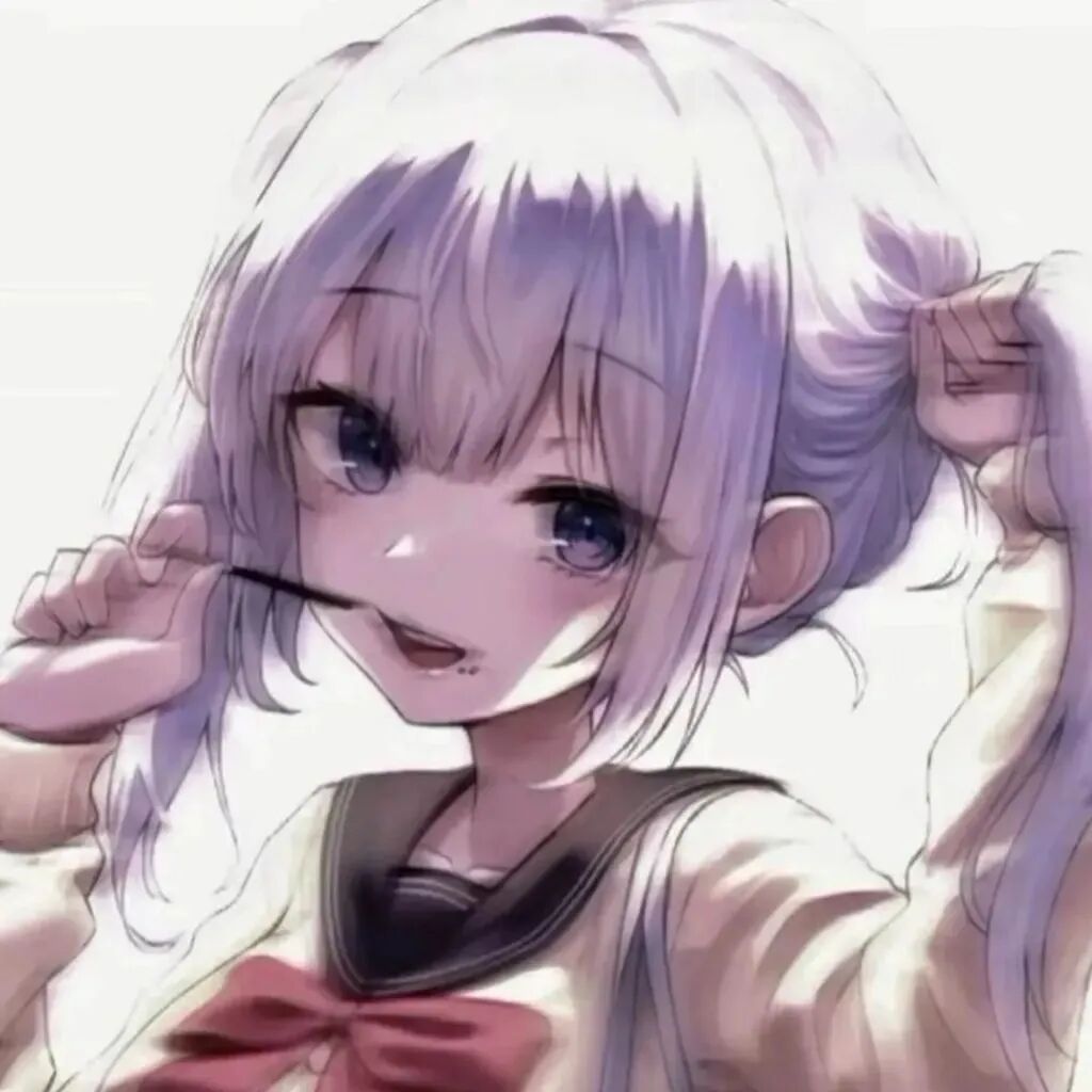 双马尾朦胧感动漫头像女