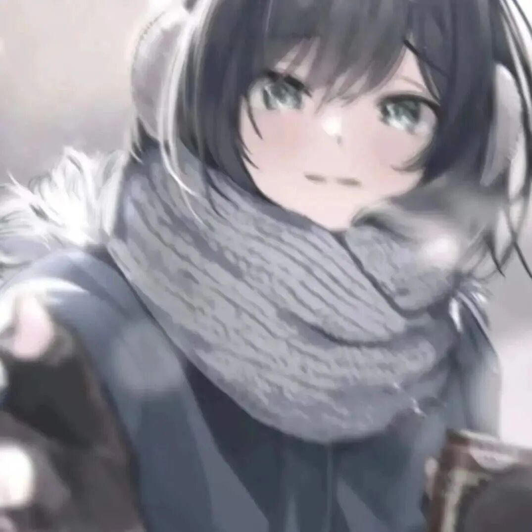 冬天朦胧感动漫头像女