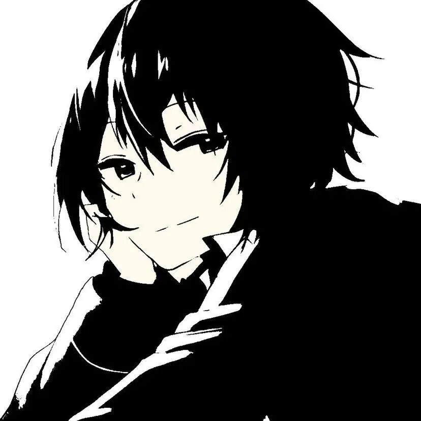 动漫头像  动漫男 动漫男头  黑白 黑白动漫头像 黑白动漫男