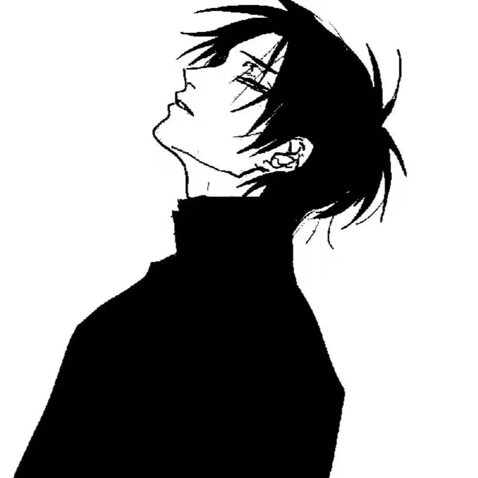动漫头像  动漫男 动漫男头  黑白 黑白动漫头像 黑白动漫男