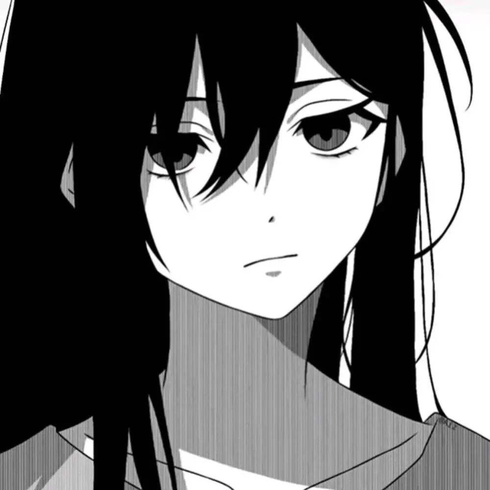 动漫头像  动漫女 动漫女头  黑白 黑白动漫头像 黑白动漫女