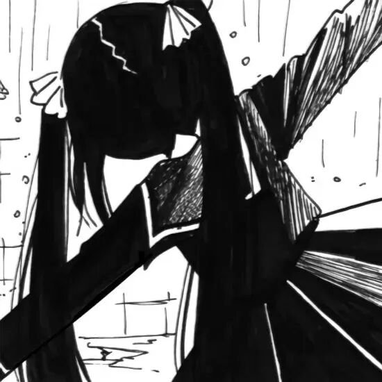 动漫头像  动漫女 动漫女头  黑白 黑白动漫头像 黑白动漫女