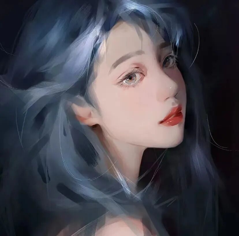 温柔插画动漫头像女