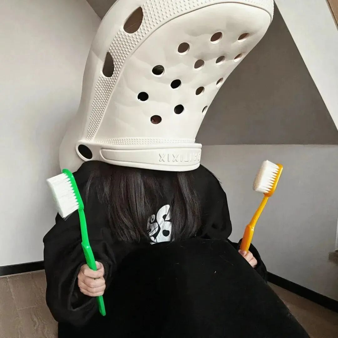 牙刷小众不露脸女生头像