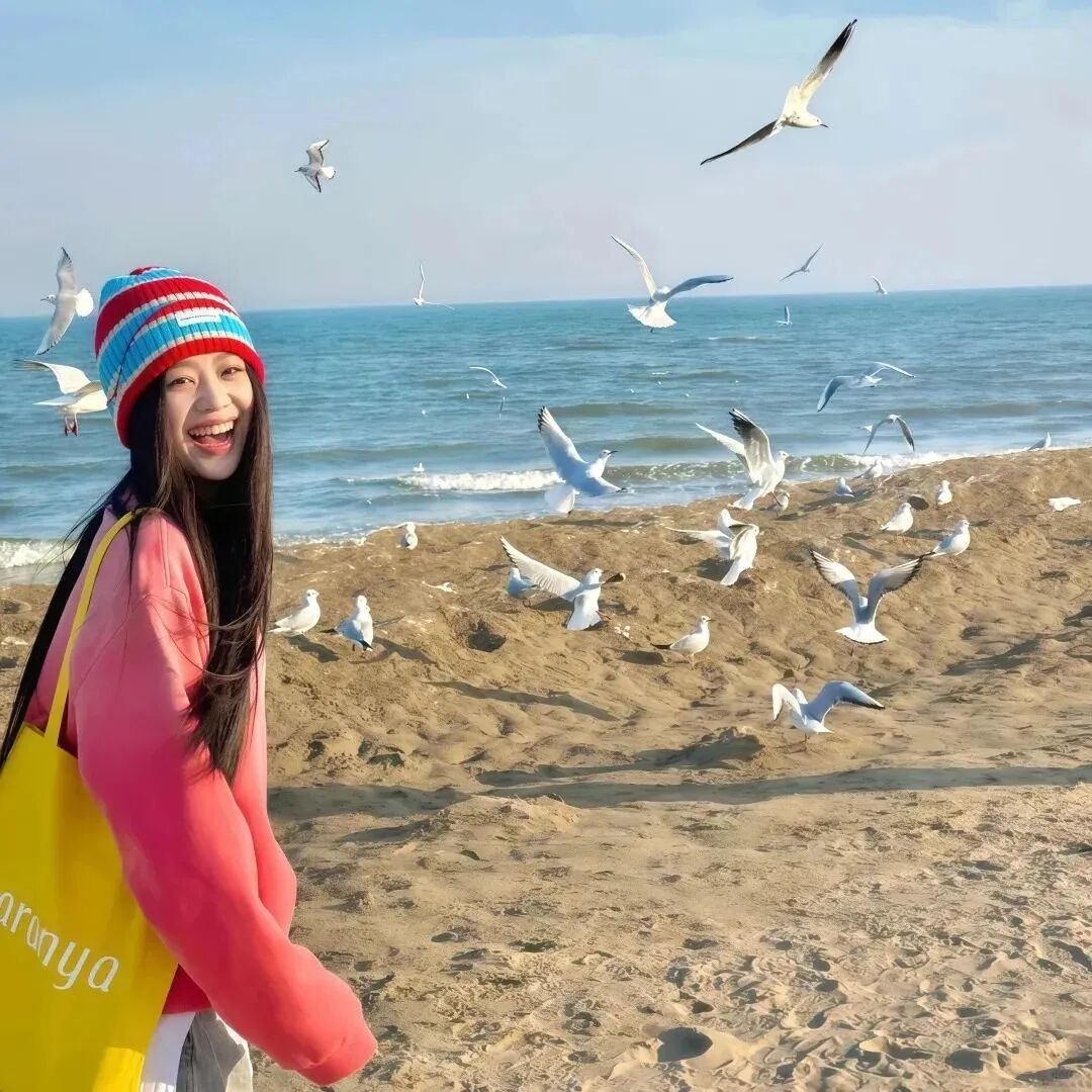 海边氛围感女生头像