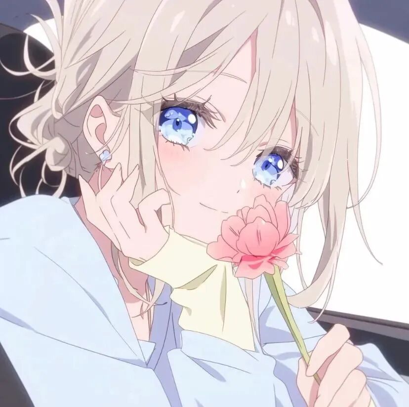 鲜花呆萌动漫头像女