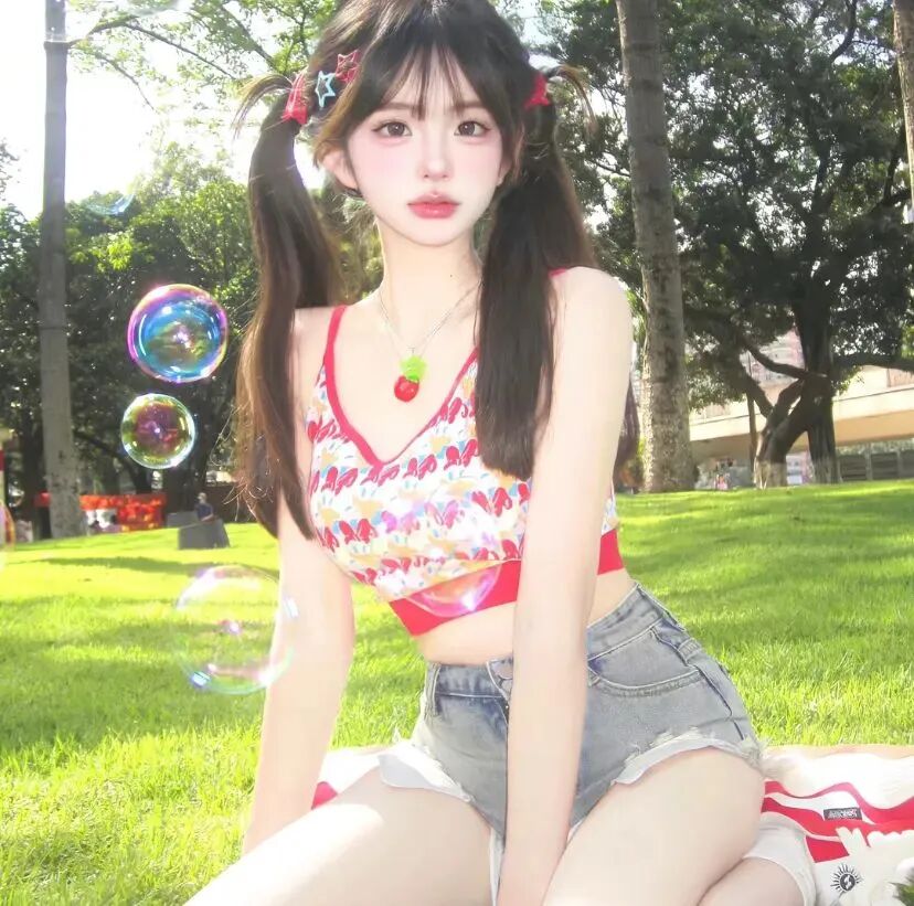 泡泡甜妹女生头像