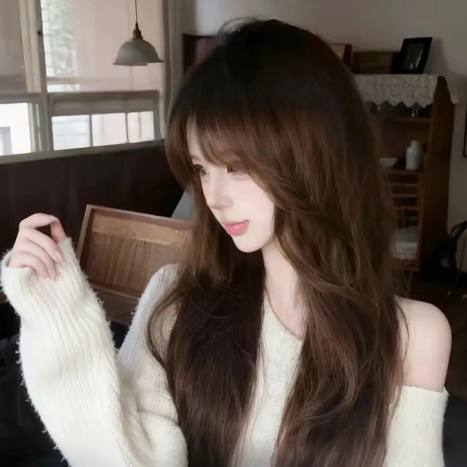 温柔侧脸女生头像