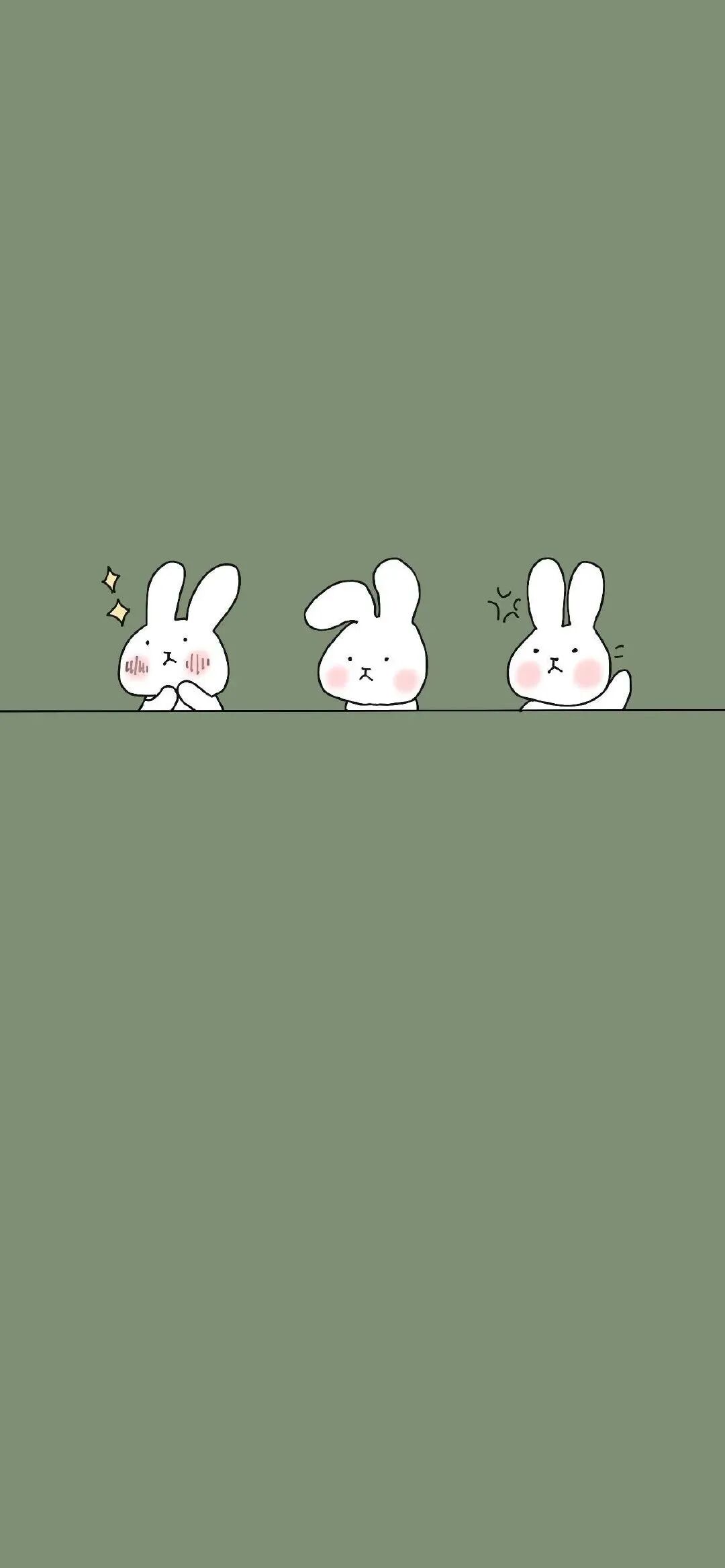 可爱简约兔子卡通壁纸