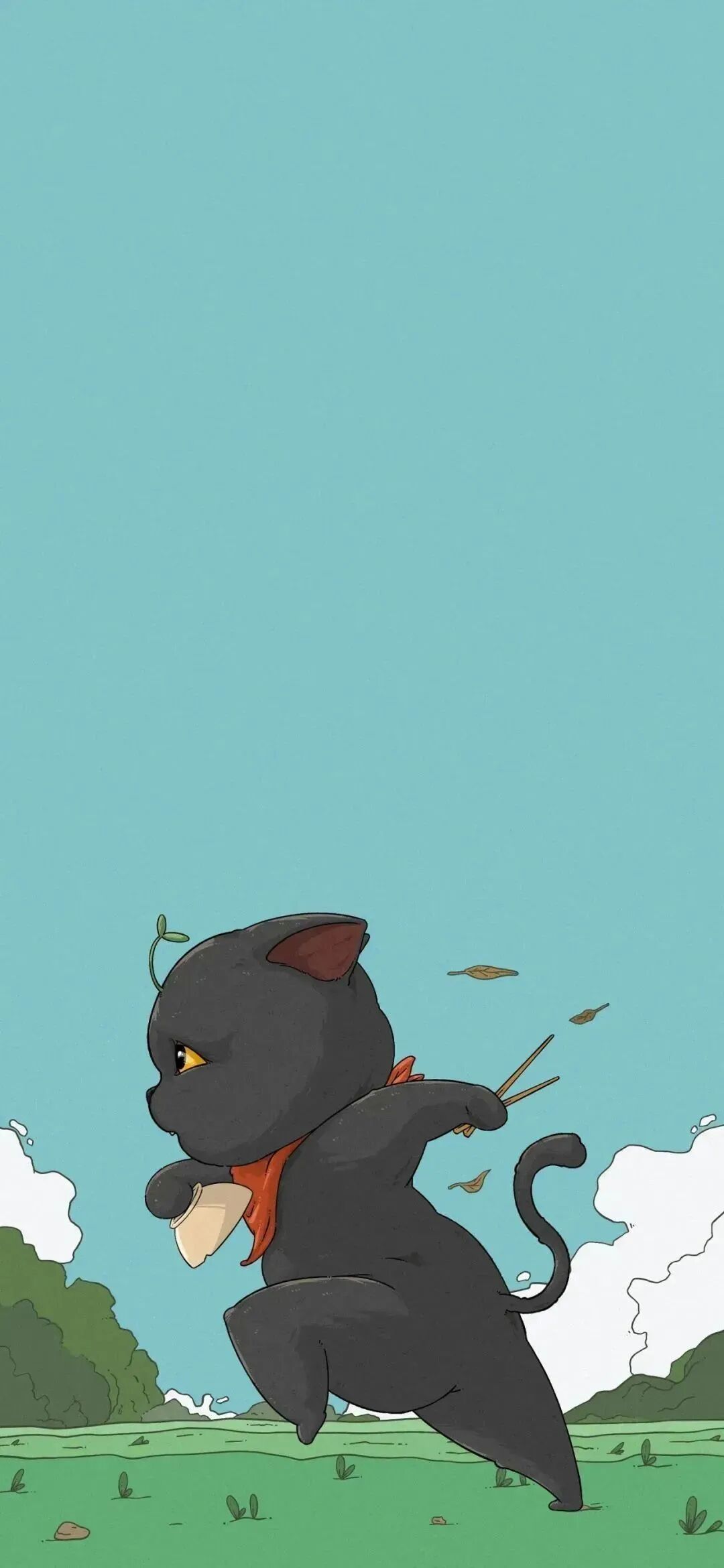 可爱狗狗插画壁纸