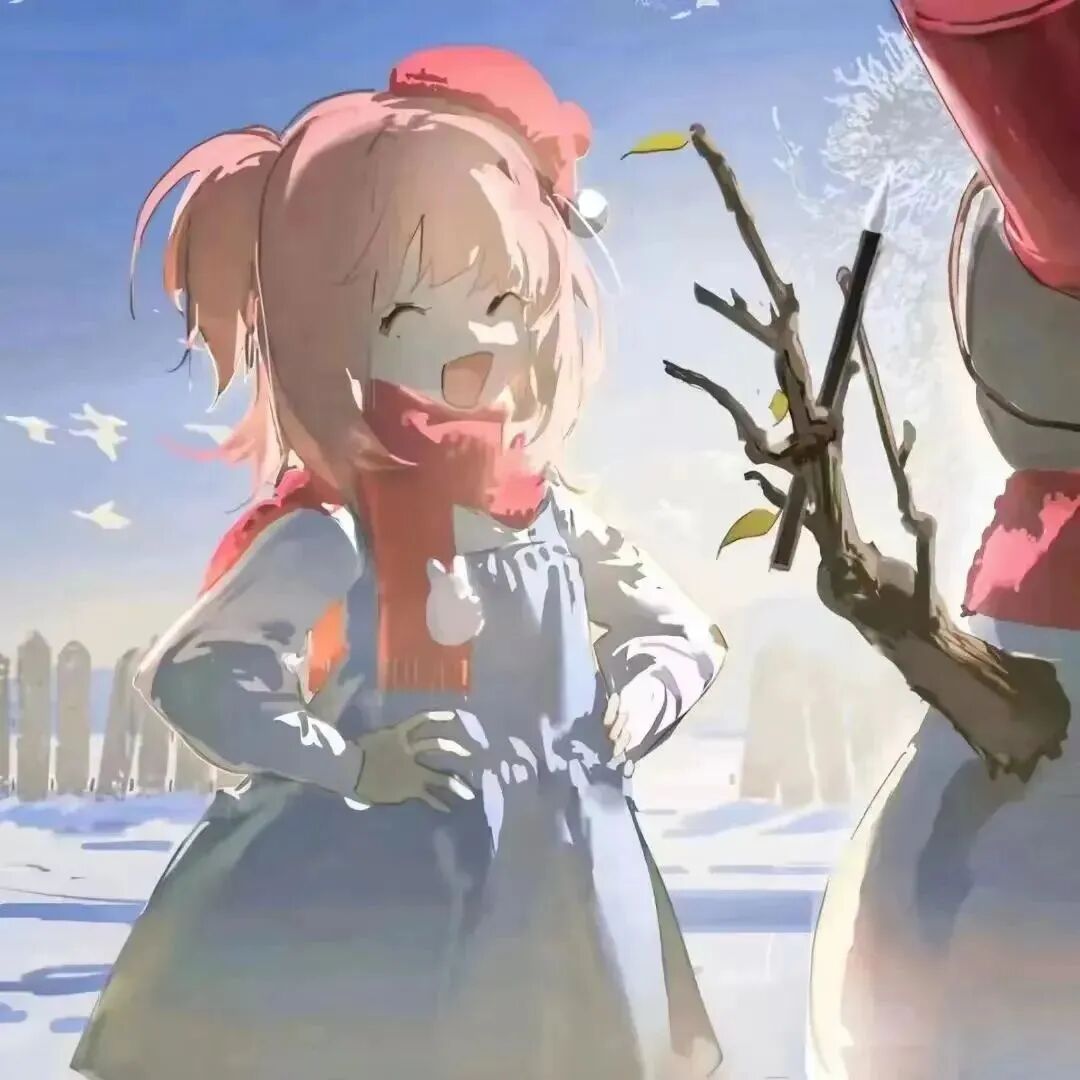 duixuedxbsrknbvaiqing冬天堆雪人对象不是人动漫情侣头像
