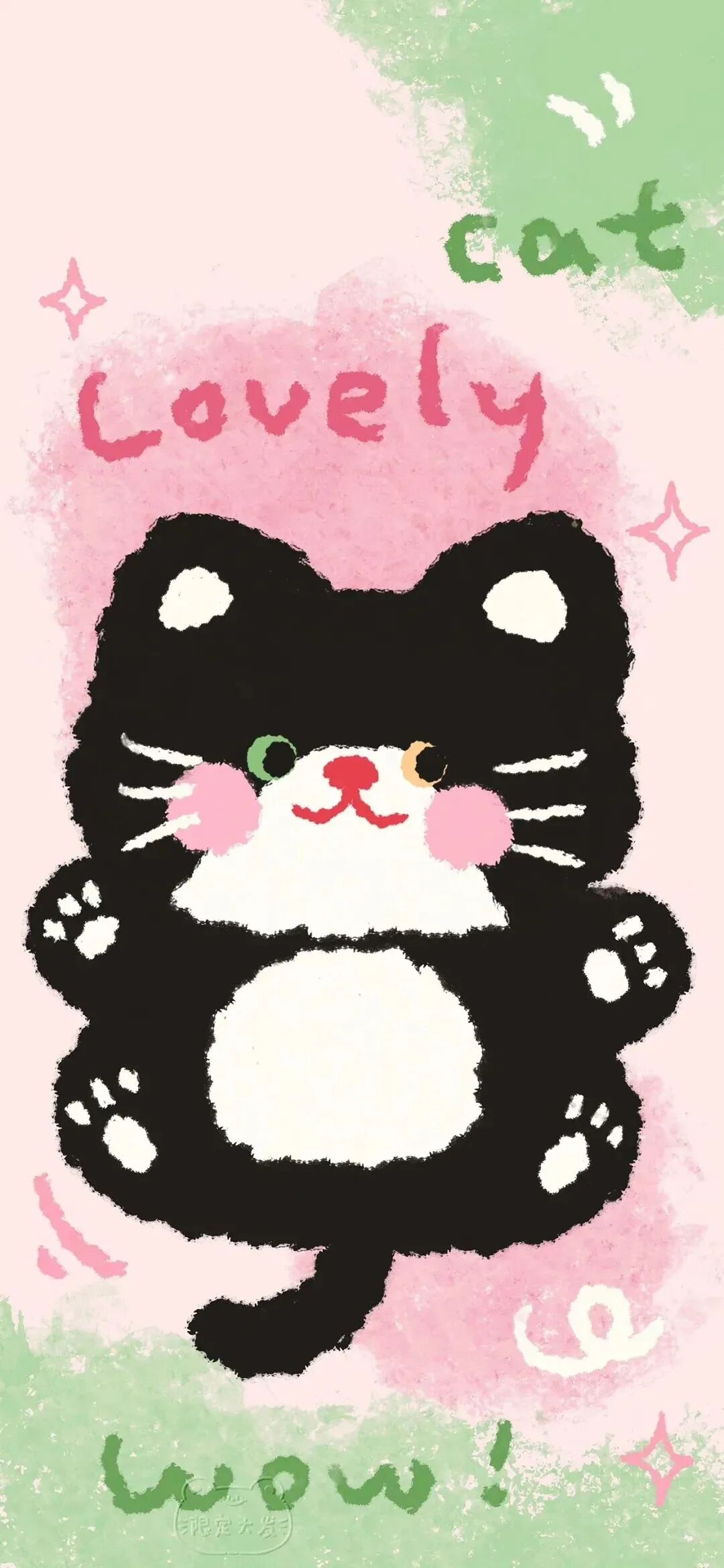 可爱插画猫咪壁纸