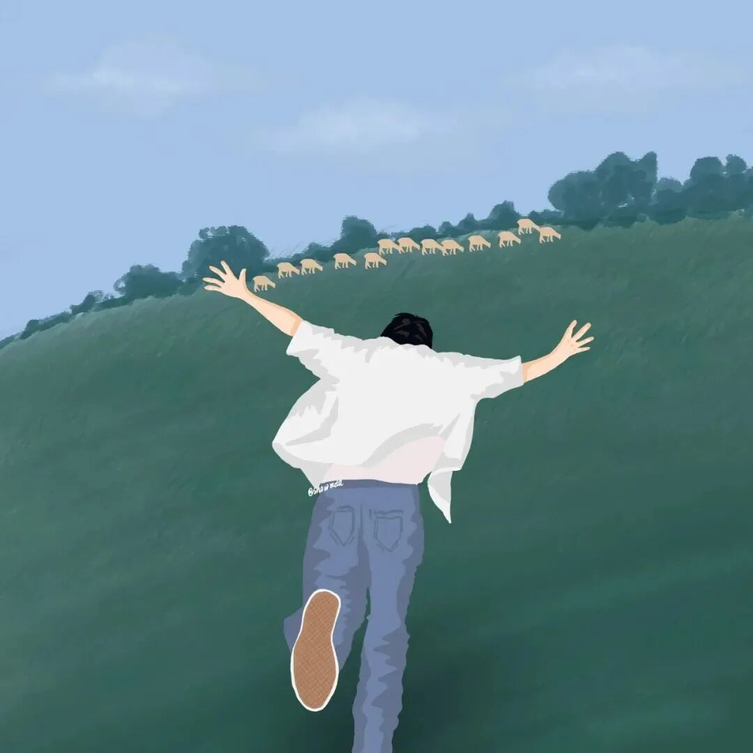 xqxinshlaopo小清新手绘情侣头像