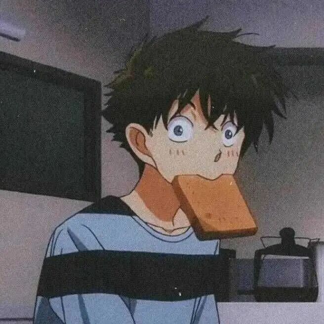 吃面包柯南怪盗基德动漫头像男