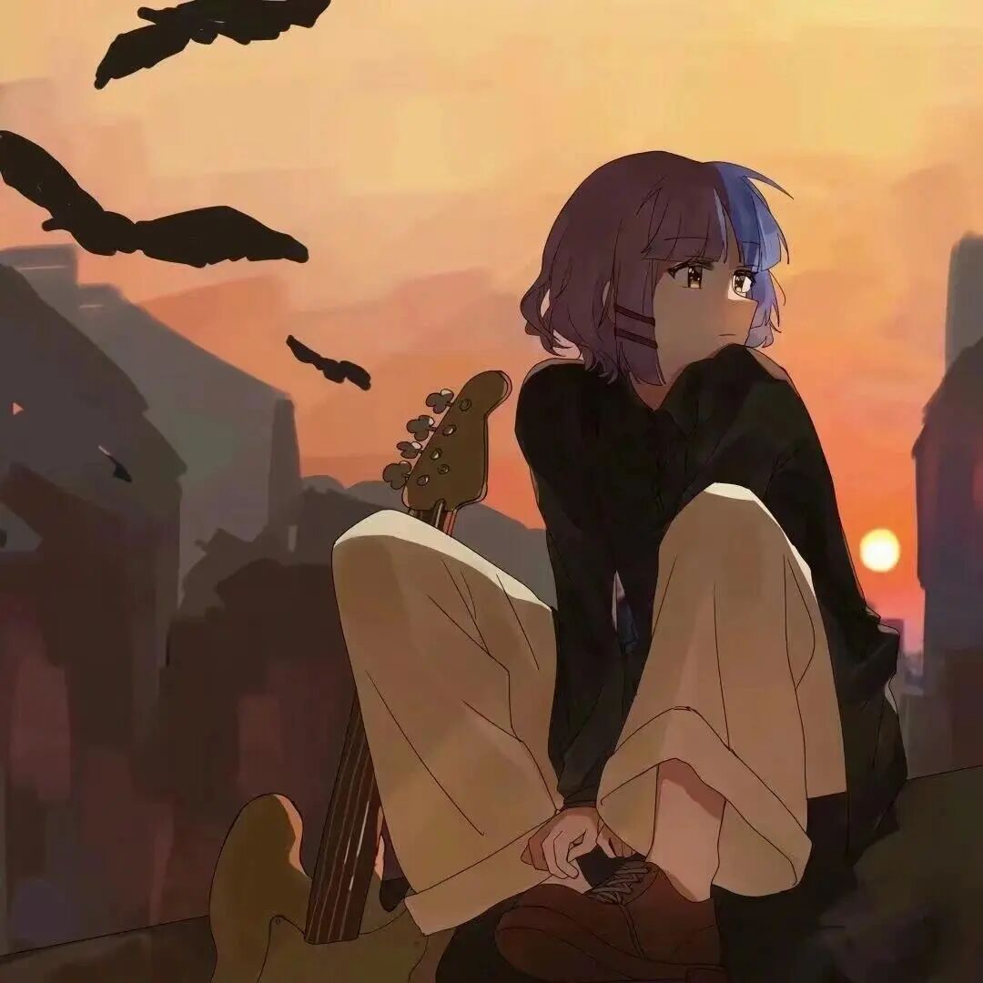 自由感动漫头像女