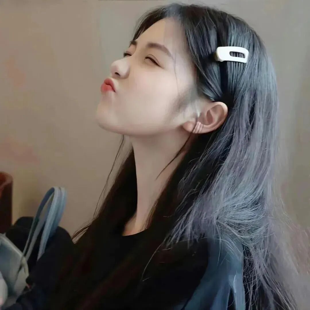 甜妹侧脸女生头像
