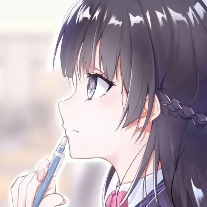 学院风动漫头像女