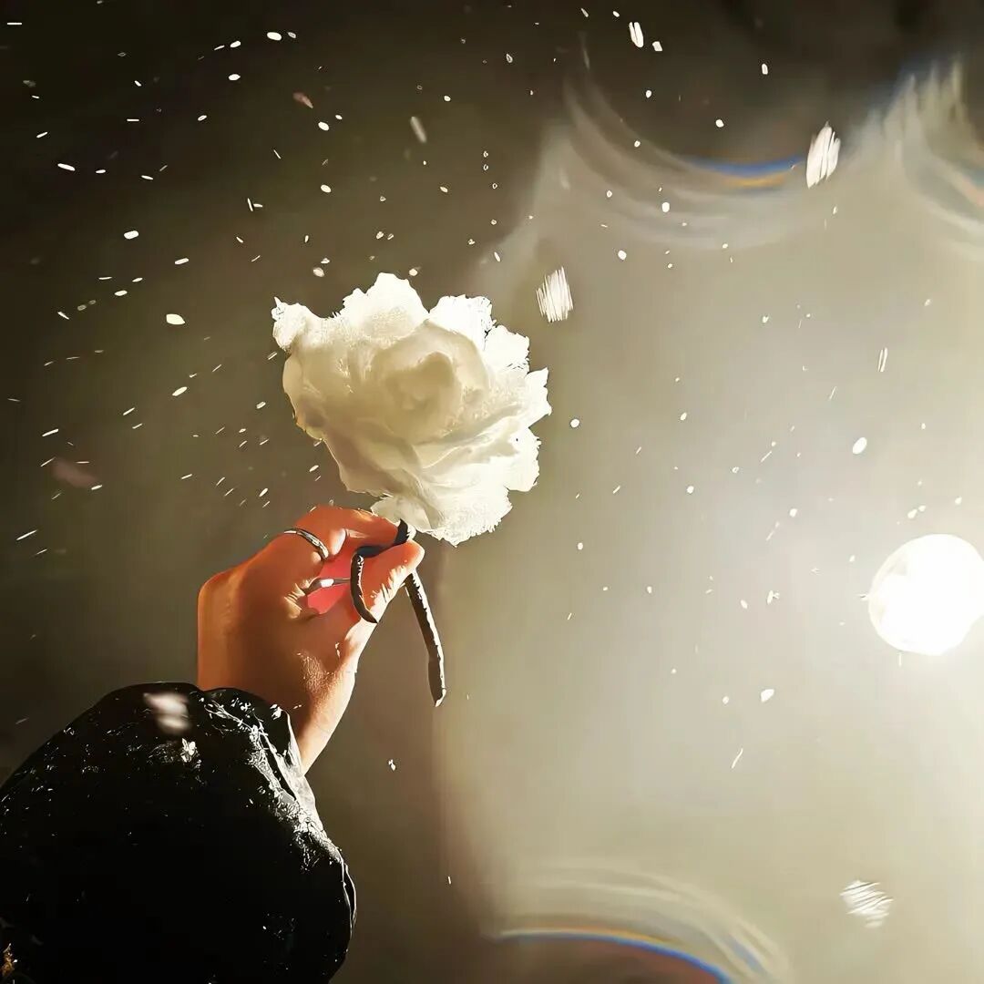 意境鲜花背景图