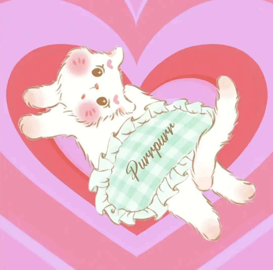 粉色少女心猫咪卡通头像
