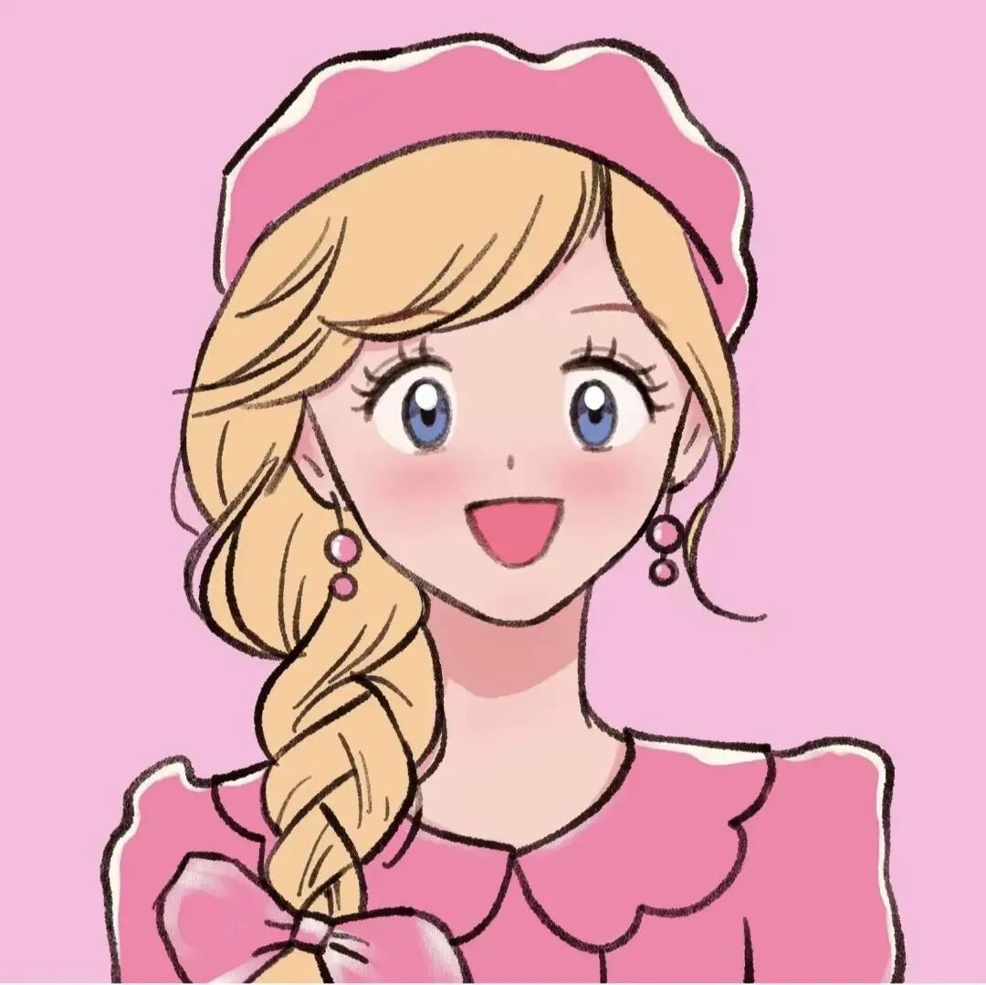 粉色少女心卡通头像