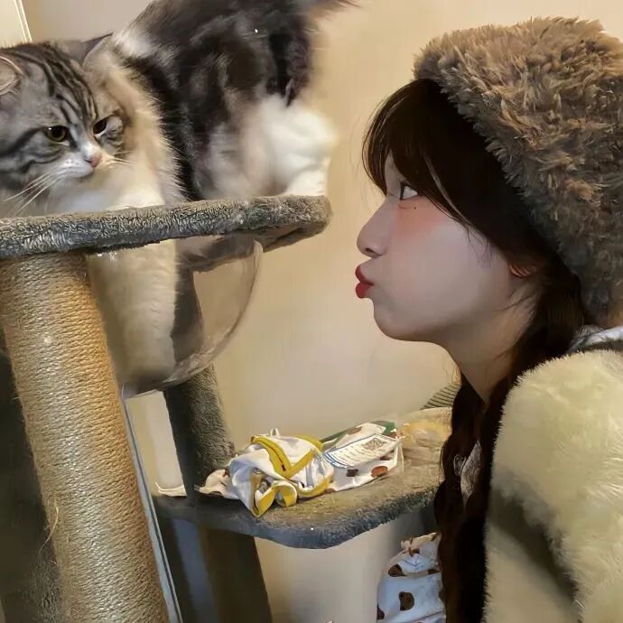 甜妹侧脸女生头像