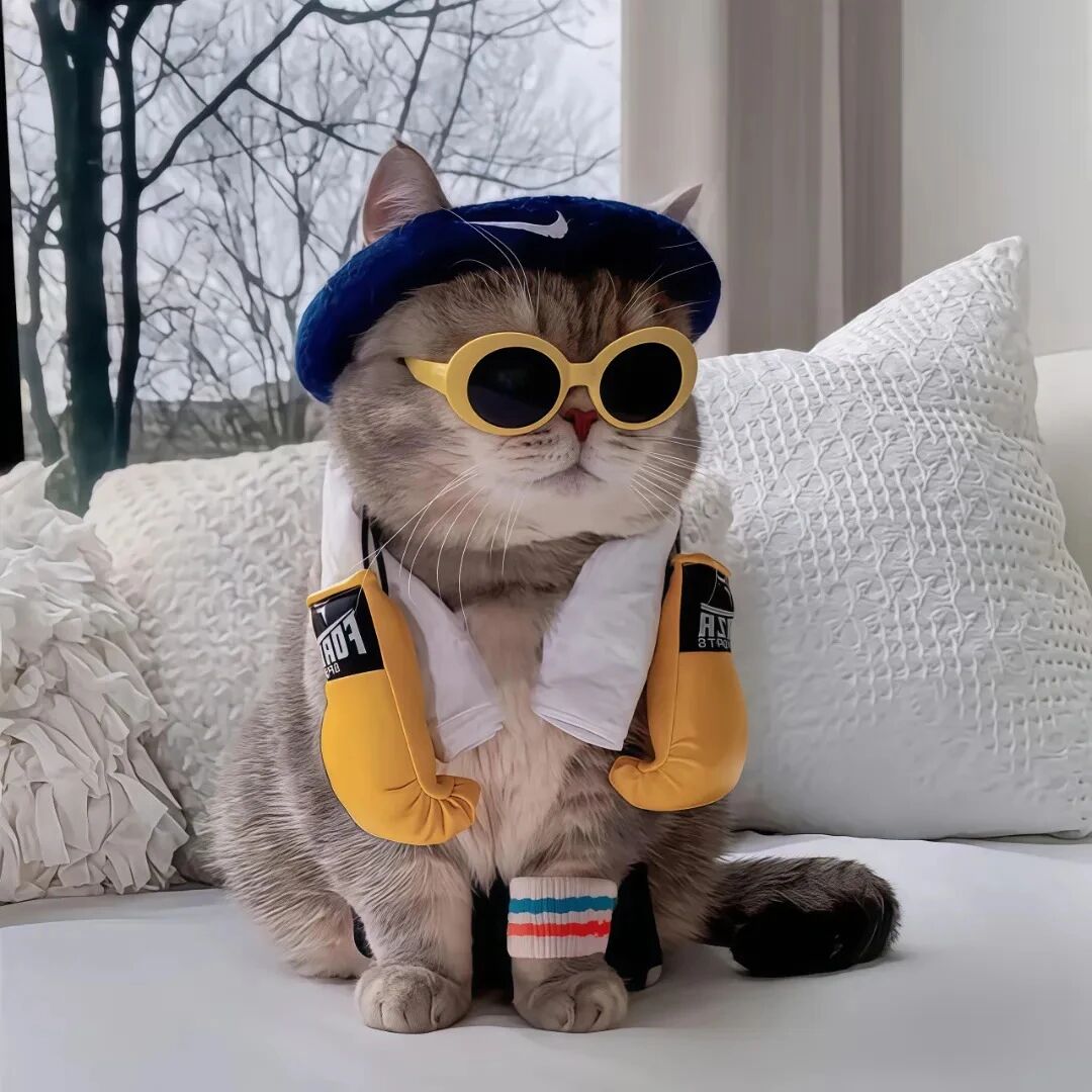 墨镜猫咪萌宠头像