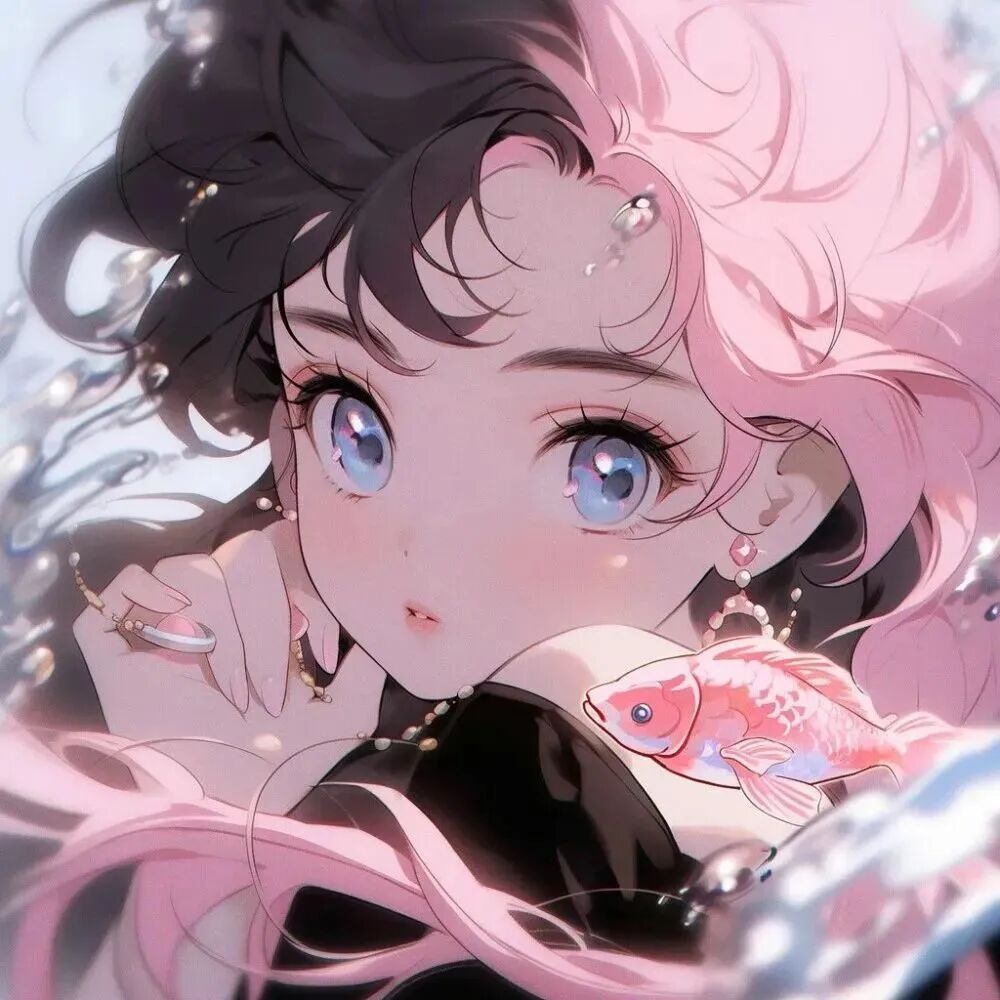 yuweimeiqltxdm鱼唯美动漫情侣头像
