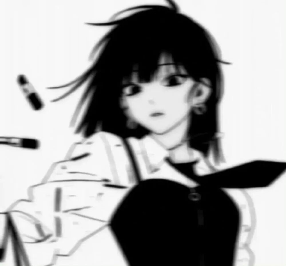 动漫头像  动漫女 动漫女头  动漫头像女 黑白动漫 黑白动漫头像