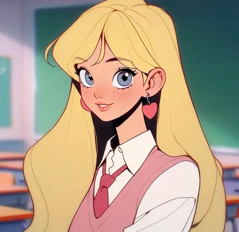 学院风动漫头像女