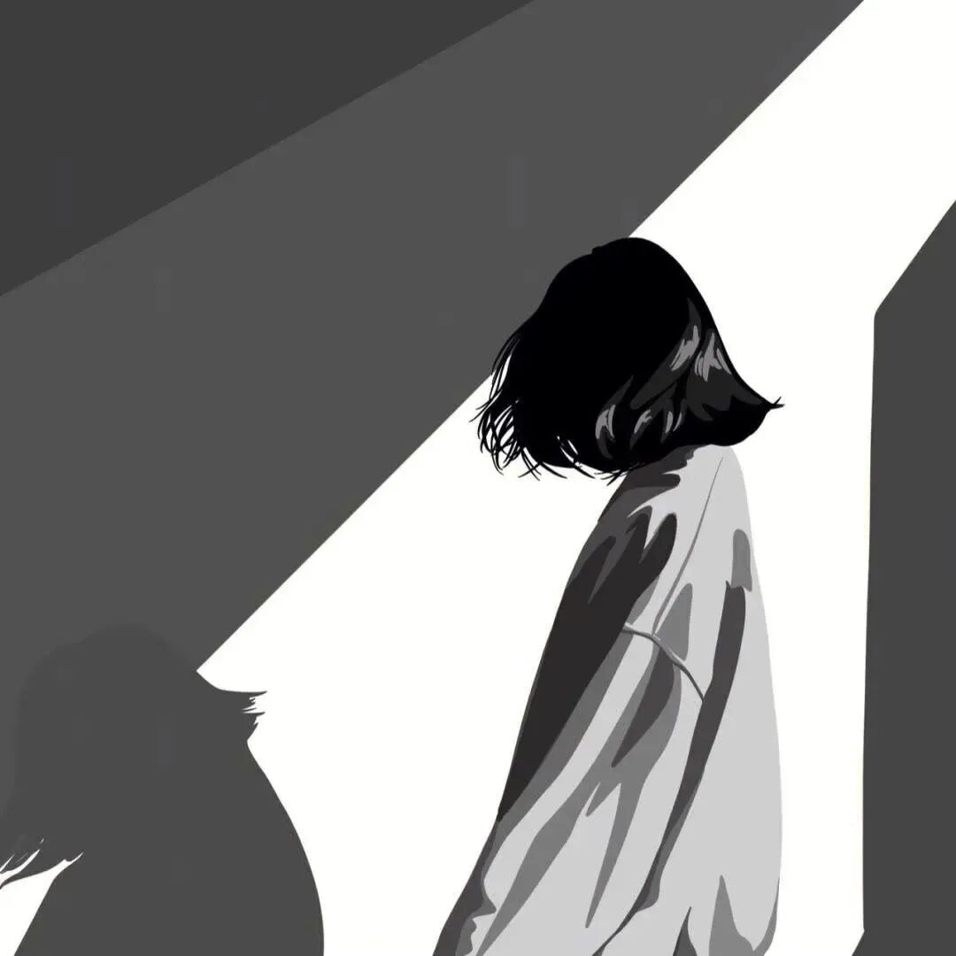 动漫头像  动漫女 动漫女头  动漫头像女 黑白动漫 黑白动漫头像