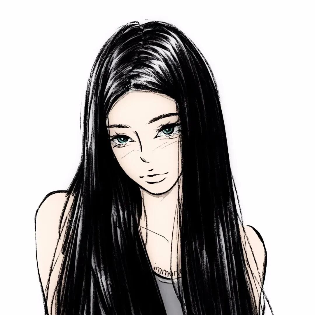 个性黑白动漫头像女