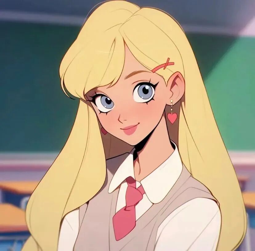 学院风动漫头像女