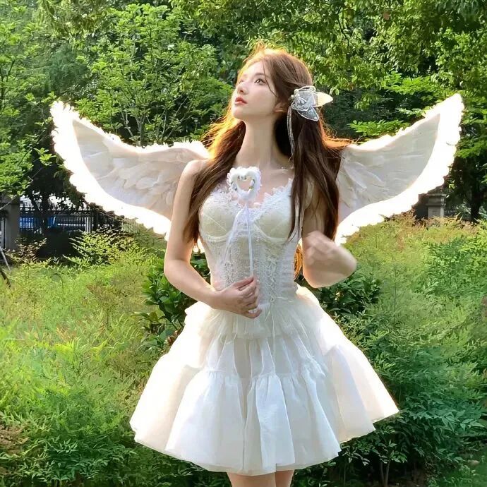 氛围感天使温柔女生头像
