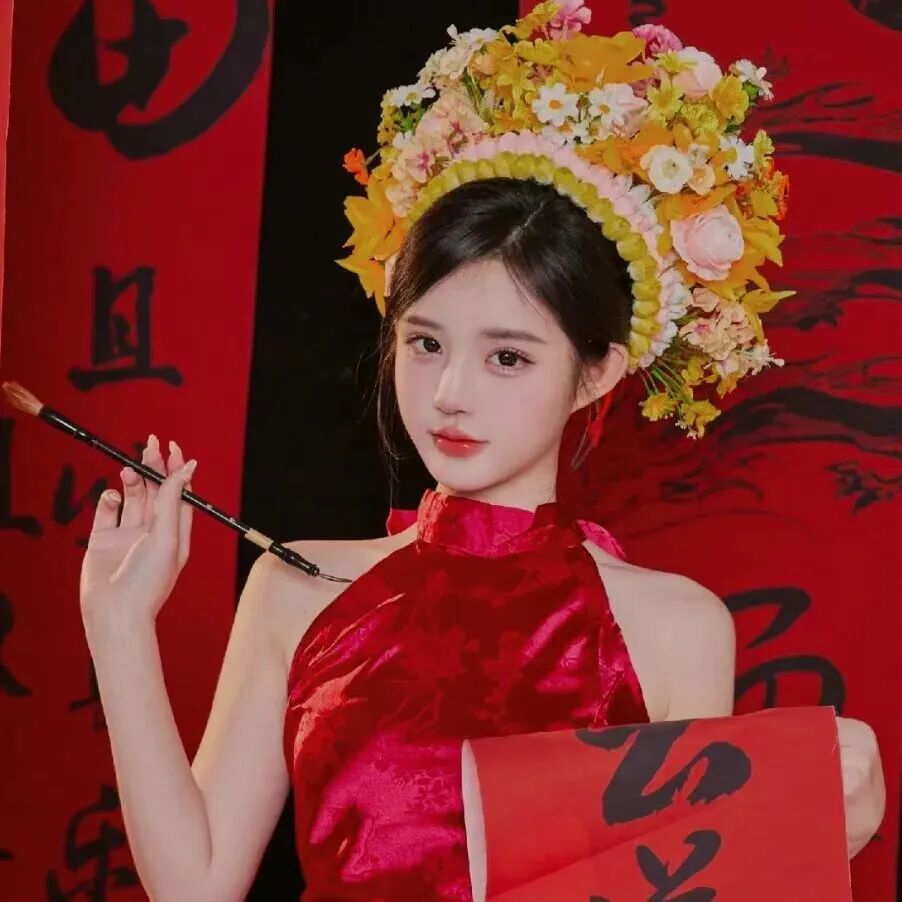 新年女生头像