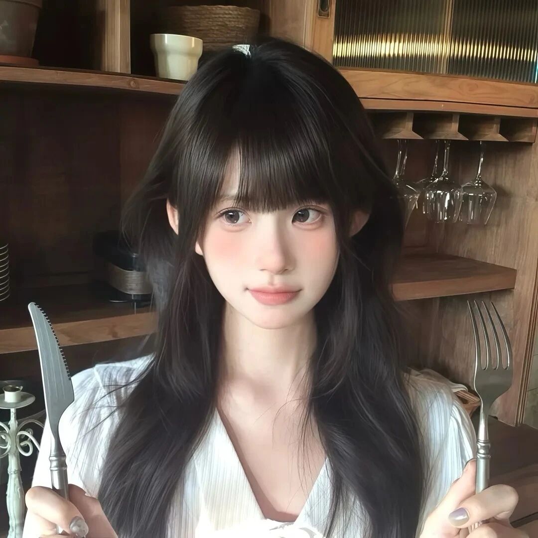 吃饭温柔女生头像